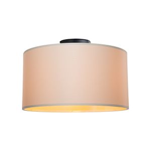Chandelier Garry fabric in cream color D38x21cm