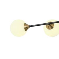 Chandelier Glass 4lights 4xg9 Max 10w 1000x570mm black Arte Illumina Pools