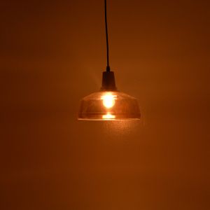 Chandelier Godren natural metal-glass D24x19cm