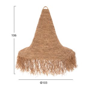 Chandelier Hm4033 made of rattan in natural color D103x84.5-106hcm