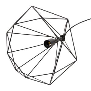 Chandelier Hm4064 with black metal shade 32x37x128hcm