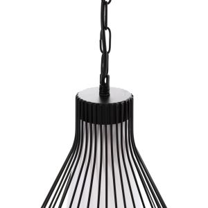 Chandelier Hm4074 with black metal shade D33x141hcm