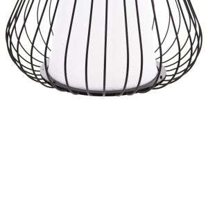 Chandelier Hm4074 with black metal shade D33x141hcm