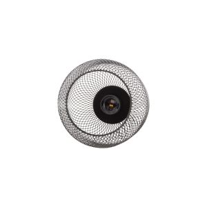 Chandelier Hm4104 with 3 lamps black metal with mesh caps D24x123hcm