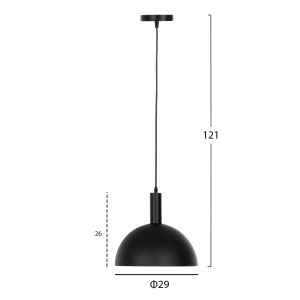 Chandelier Hm4110 black metal D29χ121hcm