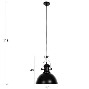 Chandelier Hm4155 black metal 30.5x30.5x118hcm