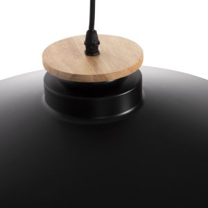 Chandelier Hm4159.01 with black metal shade D40x116hcm
