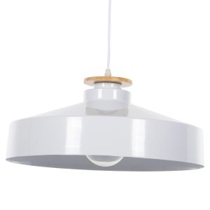 Chandelier Hm4159.02 with white metal shade D40x116hcm