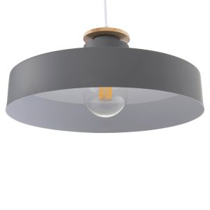 Chandelier Hm4159.03 with gray metal shade D40x116hcm