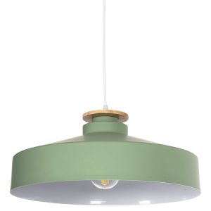 Chandelier Hm4159.05 with green metal shade D40x116hcm