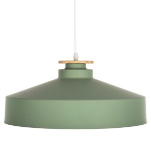 Chandelier Hm4159.05 with green metal shade D40x116hcm