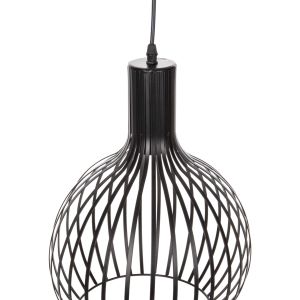 Chandelier Hm4164 with black metal shade D28x138hcm