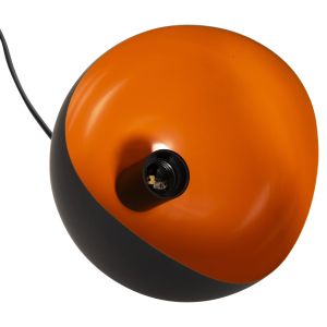 Chandelier Hm4165,01 metal sphere color black/orange D20x118hcm