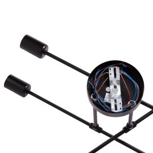 Chandelier Hm7427.11 black metal 51x51x23cm.