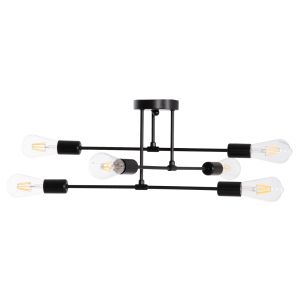 Chandelier Hm7427.11 black metal 51x51x23cm.