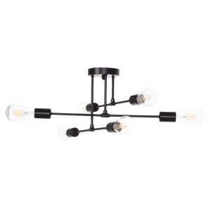 Chandelier Hm7427.11 black metal 51x51x23cm.