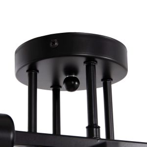 Chandelier Hm7428.11 black metal 28x28x15cm.