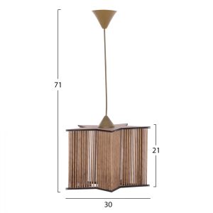 Chandelier Hm7485,02 natural color 30x30x71