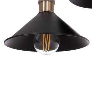 Chandelier Hm7531.11 black metal - bronze socket Φ21.5x135cm.