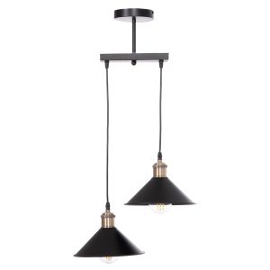 Chandelier Hm7531.11 black metal - bronze socket Φ21.5x135cm.