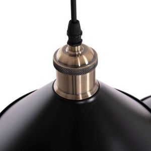 Chandelier Hm7533.11 black metal - bronze base Φ21.5x128cm.