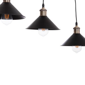 Chandelier Hm7533.11 black metal - bronze base Φ21.5x128cm.