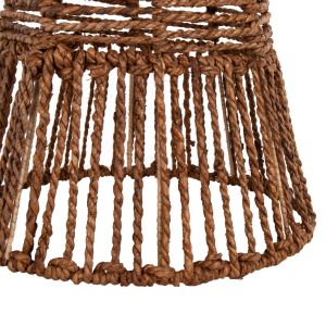 Chandelier Hm7858 banana leaf fiber in brown color D41x41-136hcm