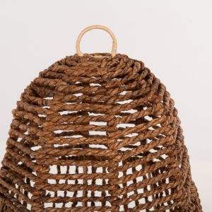 Chandelier Hm7858 banana leaf fiber in brown color D41x41-136hcm