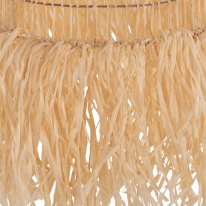 Chandelier Hm7890 palm leaf fiber in natural color D35x163hcm