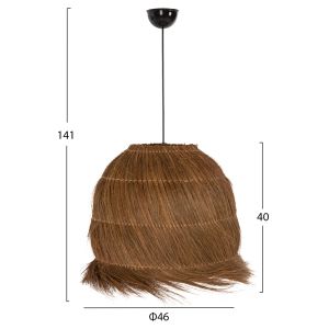 Chandelier Hm7892 Rayung Grass in brown color D46x40-141hcm