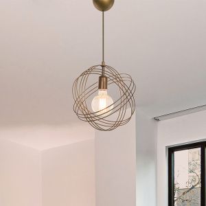 Chandelier Idris E27 gold D30x75cm