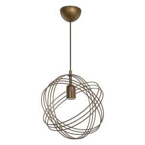 Chandelier Idris E27 gold D30x75cm