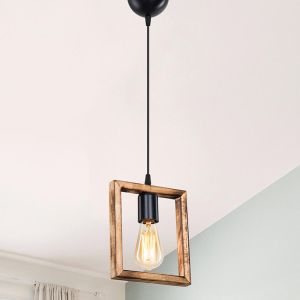 Isolate chandelier E27 in walnut color 18.5x3x66cm