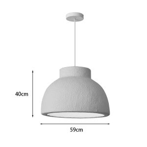 Chandelier Jenila E27 white Ps D59x40cm