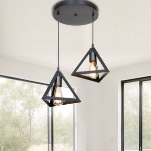 Chandelier Kecha Pp in black color D50x60cm