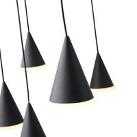 Chandelier Led 90w 5400lm 3000k Φ1000x1200mm black Arte Illumina Campanelle