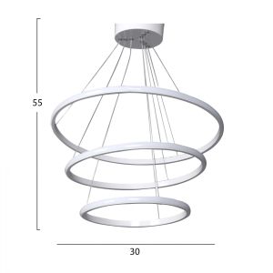 Chandelier Led white Hm7510,01 30x28x55