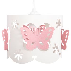 Chandelier Leptir Hm4705.01 metal drop in pink-white Φ23x70hcm.