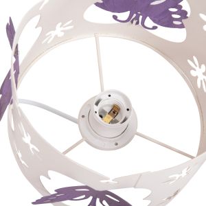 Chandelier Leptir Hm4705.02 metal drop in purple-white Φ23x70hcm.