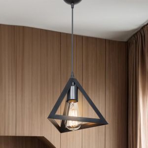 Chandelier Lesly Pp in black color D24x58cm