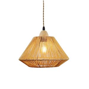 Ligua chandelier with metal rope in natural shade 30x22cm