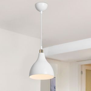 Chandelier Lofty E27 in white color D18x56cm