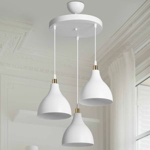 Chandelier Lofty E27 in white color D40x80cm