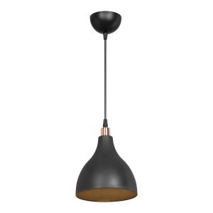 Chandelier Lofty E27 in black color D18x56cm