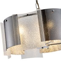 Chandelier Meta-glass 5xe14 max 15w Φ450mm chrome Arte Illumina Folia