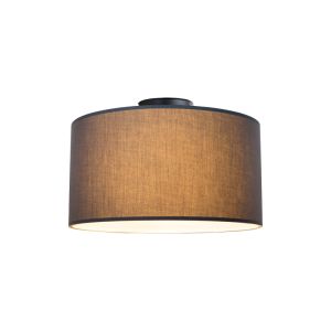 Chandelier Momoa fabric in gray color D30x21cm