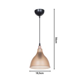 Orazioamber chandelier in black