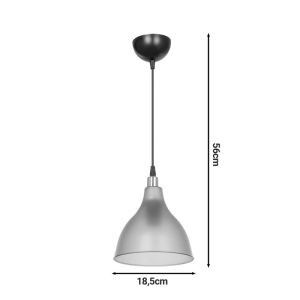 Chandelier Orazioe27 color white/transparent D18.5x56cm