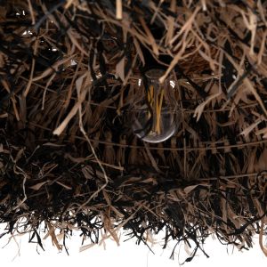 Chandelier Ordem Hm4715 sisal and banana fiber - black and natural φ75cm