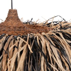 Chandelier Ordem Hm4715 sisal and banana fiber - black and natural φ75cm
